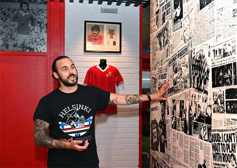 Suomalaisessa Manchester United -museossa yli 30 000 esinettä – urheilupyhättö sai alkunsa David Beckham -fanipaidasta