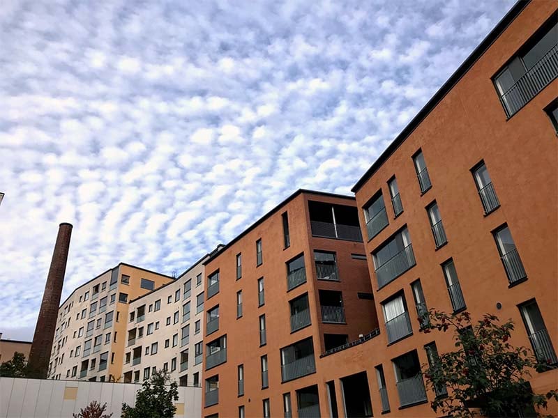 Kerrostaloja Kalasatamassa