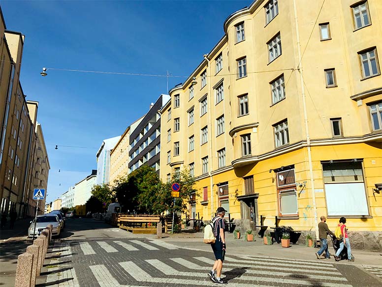 Kerrostaloja Kalliossa kesä 2019