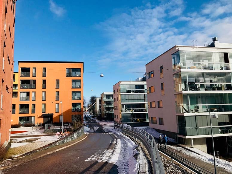 Kerrostaloja Helsingin Teurastamolla