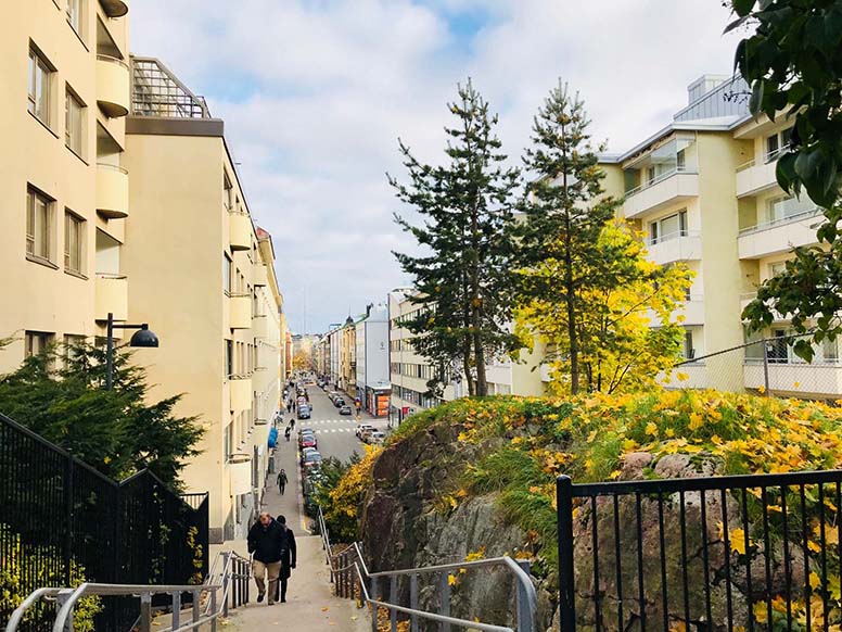 Kerrostaloja Punavuoressa