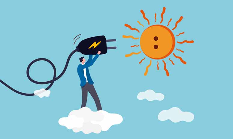 Aurinkovoimaa kesämökin katolle