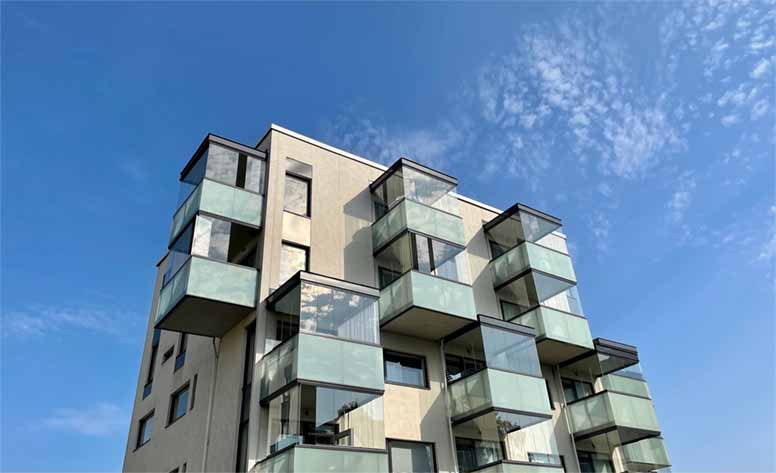 Kerrostalo Herttoniemessä Helsingissä