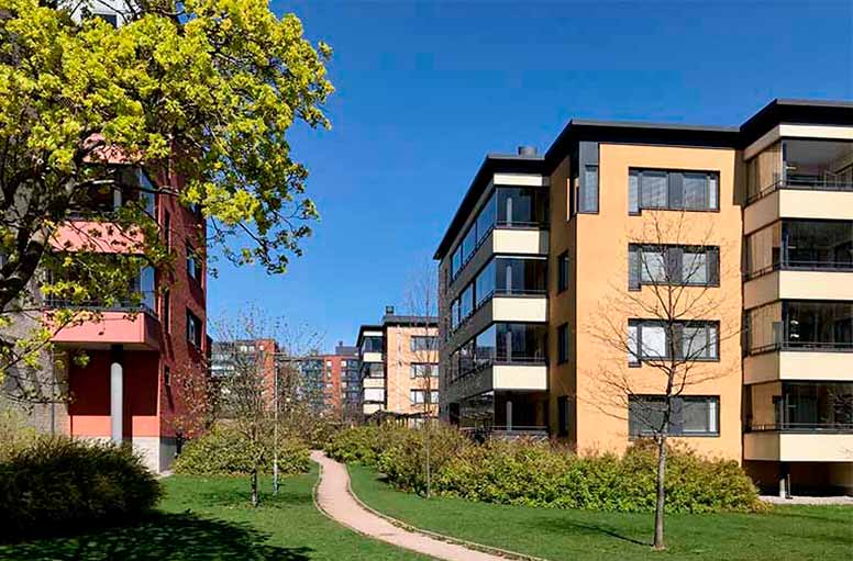 Kerrostaloja Helsingin Viikissä