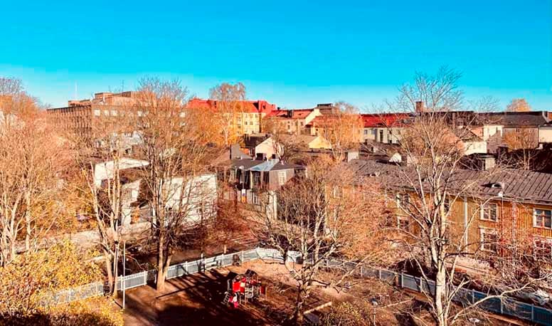 Puutaloja Helsingin Vallilassa