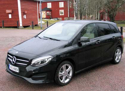 Mercedes Benz B-sarjan ilmanvastustuskerroin on alhainen.