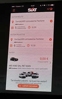 Älypuhelin on keskeisessä osassa Vehon VaaS-palvelussa.