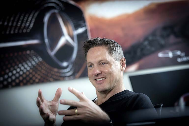 ”Kaiken, mitä Mercedes-Benzillä tehdään, pitää olla älykästä ja kaunista”, muotoilujohtaja Gorden Wagener paaluttaa käsityksensä. 