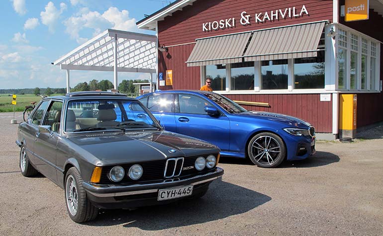 BMW:n 3-sarjalla on pitkät vauhdikkaat perinteet. Taloustaidon videolla koeajoauton seurana on aikansa huippumalli 323i vuodelta 1979.
