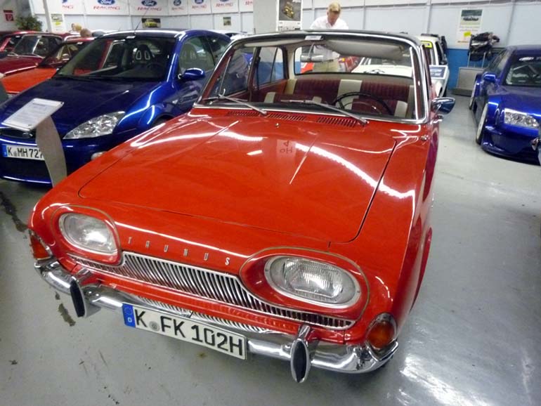 Sukkulamaisen Ford Taunus 17 M:n muotoilu kiinnosti autokansaa 60-luvun alussa.
