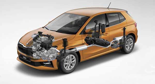Škoda Fabian uusi malli on viimeisin Volkswagen-konsernin modulaarista MQB-pohjalevyä hyödyntävä auto. Turvallisuusvaatimukset yhdessä taloudellisuuden eli käytännössä keveyden maksimoinnin kanssa asettaa kovia haasteita uusien autojen rakenteille. Lisäksi uusien voimanlähteiden ja avustinjärjestelmien kehittäminen vaatii melkoisia resursseja.