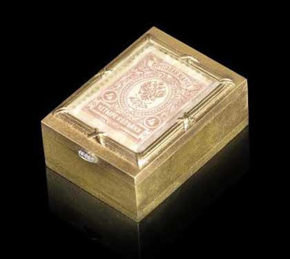 Carl Faberg&eacute;: postimerkkipidike Kuva Bonhams