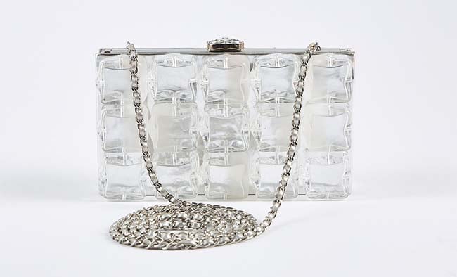 CHANEL, handv&auml;ska, Ice cube hard case, 2010_Kuva_Stockholms_Auktionsverk.jpg