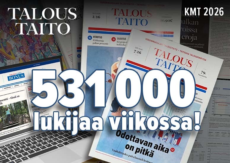 Taloustaidon lukija­määrä rikkoo taas ennätyksiä 