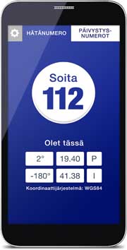 112 Suomi -sovellus Kuva Digia