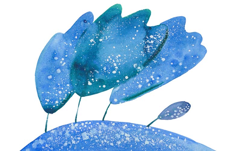 Myrsky taivuttaa puita