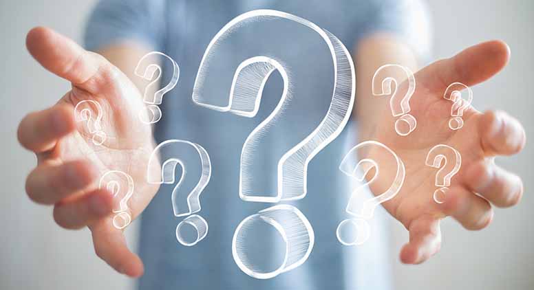 Kädet ja kysymysmerkki