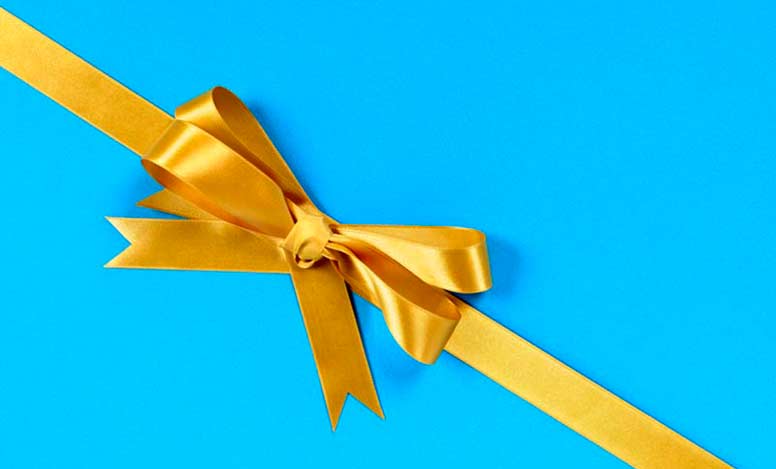 Kultainen lahjanauha