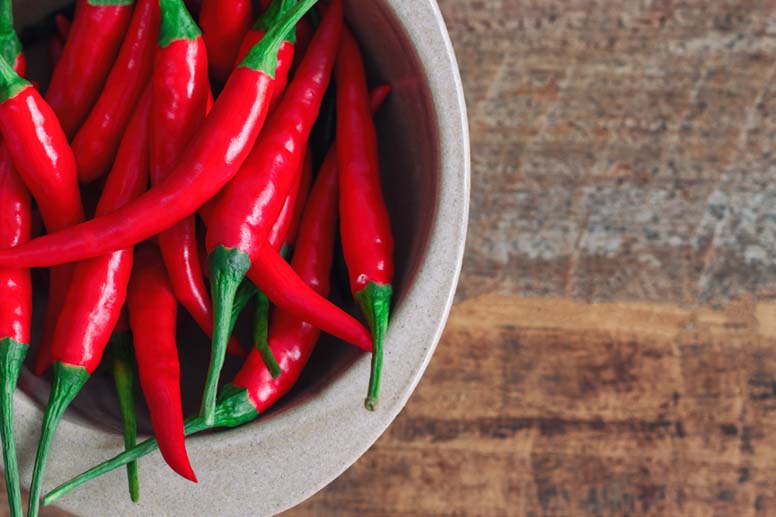 Punaisia chilejä