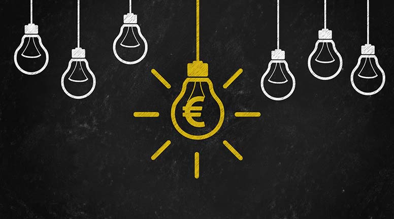 Euroja, ideoita ja liitutaulu