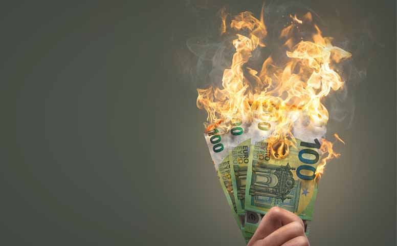 100 euron setelit palavat