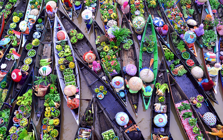 Indonesia kelluvat markkinat