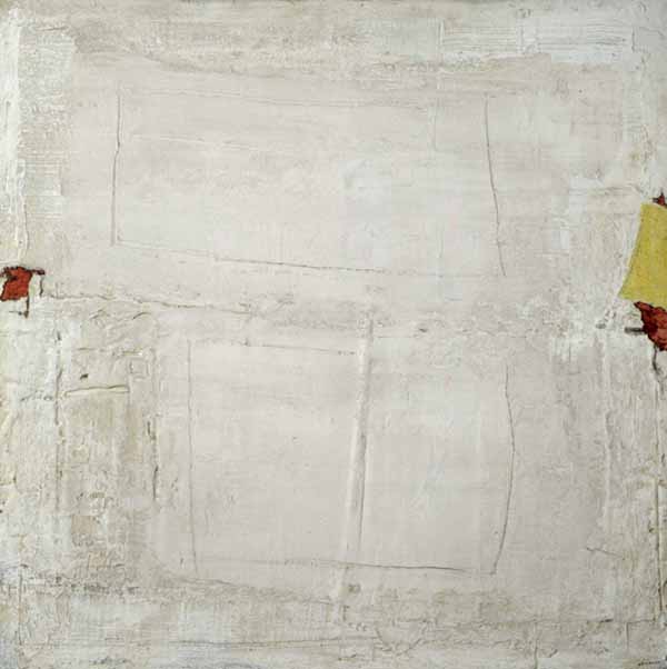 Valkoinen pinta, 1961. 130 × 130 cm, akryyli kankaalle. Kuva: Kansallisgalleria, Sakari Viika. © Kuvasto 2021.