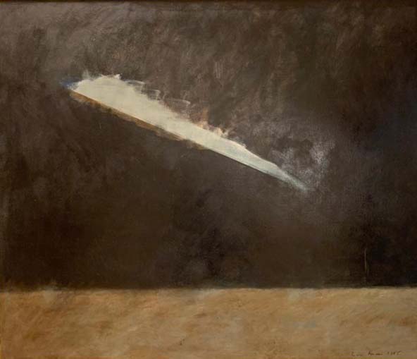 Tero Laaksonen: Yön enne. 1985. Tempera ja öljy. 110 cm x 130 cm. Kuva: Taidekeskus Salmela.