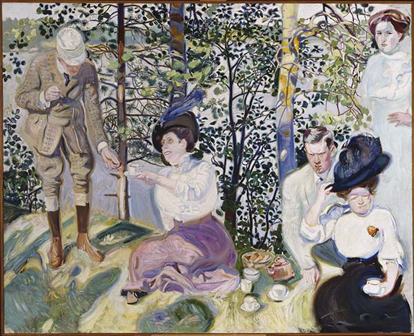 Antti Favén: Päivänpaistetta. 1910-1911. Öljy kankaalle, 201,5 cm × 249 cm. Antellin kokoelmat Kansallisgalleria / Ateneumin taidemuseo. Kuva: Kansallisgalleria, Janne Mäkinen 