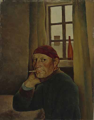 Vilho Lampi: Omakuva.1933. Maalaus, 47 cm x 36,5 cm. Kansallisgalleria/Ateneumin taidemuseo. Kuva: Kansallisgalleria/ Janne Tuominen
